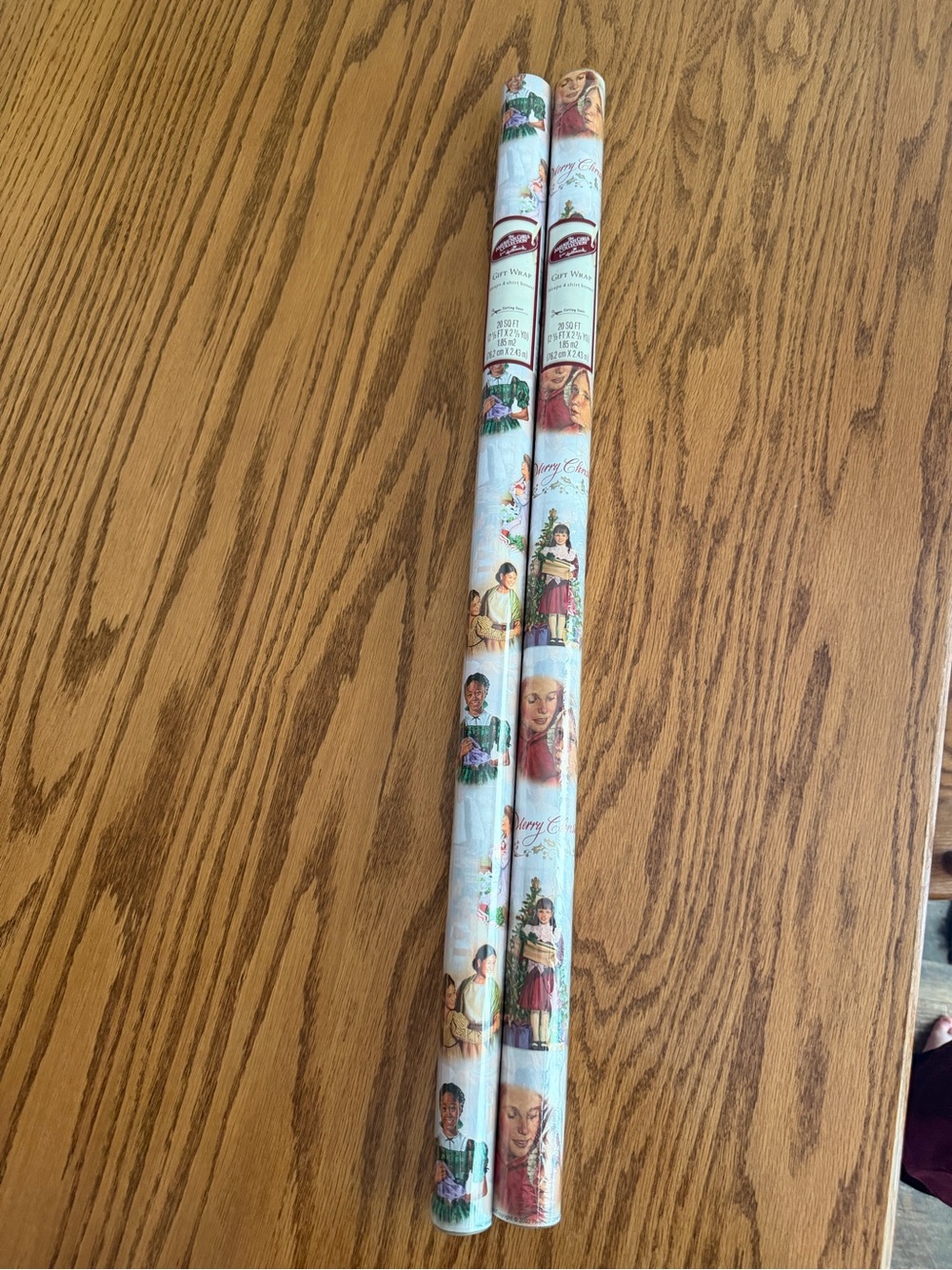 NWT Vintage The American Girls Collection from Hallmark Wrapping Paper lot of 2